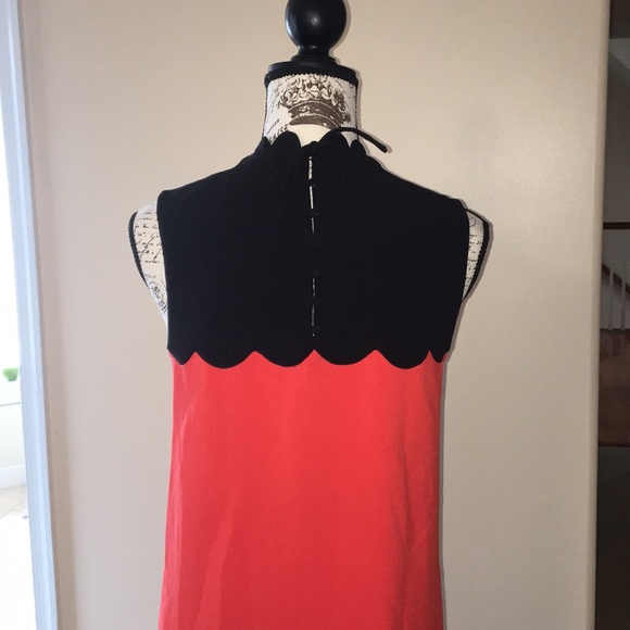 Victoria Beckham Scalloped Dress Work Office S-M - Picture 4 of 6